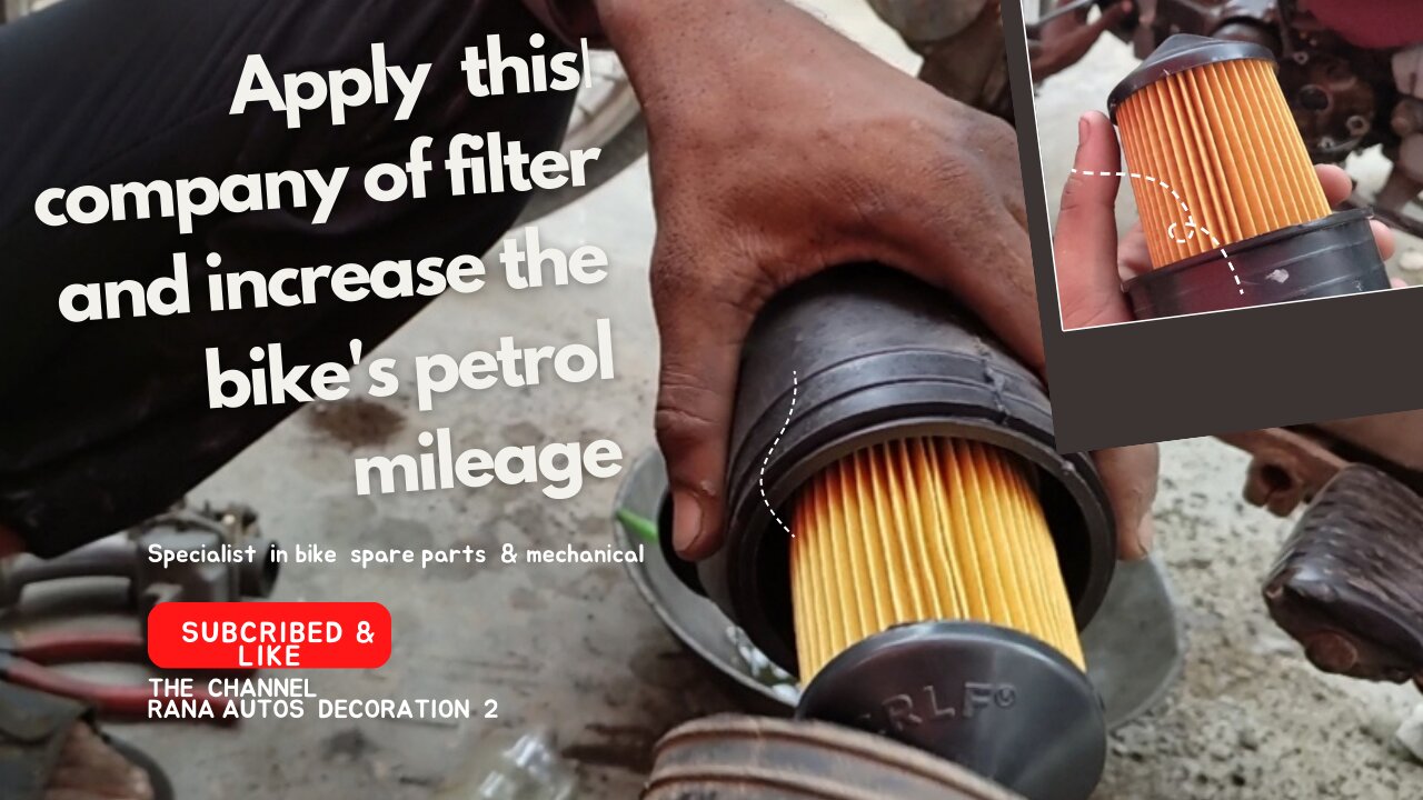Apply this company of filter and increase the bike's petrol mileage