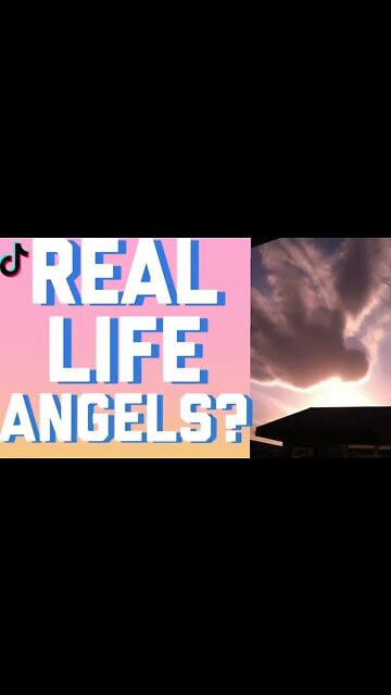 WAS THIS A REAL LIFE ANGEL CAUGHT IN THE SKY? #shorts