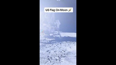 US FLAG ON MOON