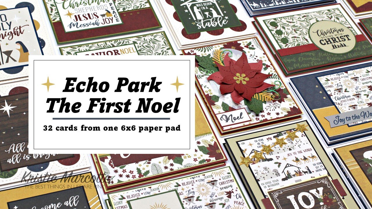 Echo Park | The First Noel | 32 cards from one 6x6 paper pad