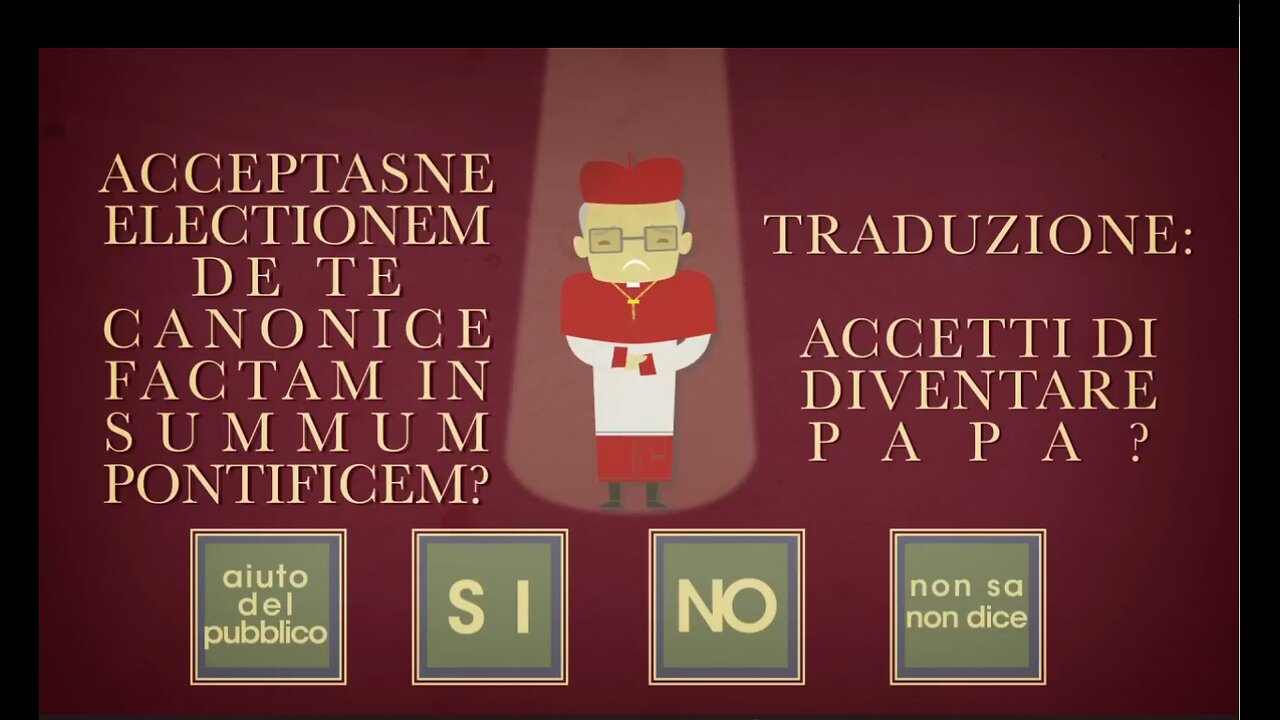 IL CONCLAVE DI PAPA FRANCESCO,Jorge Mario Bergoglio DOCUMENTARIO questa è la domanda che dopo le elezioni in conclave del collegio cardinalizio viene fatta ad ogni eletto al conclave,SE accetta o no l'incarico di Papa e FRANCESCO aveva accettato