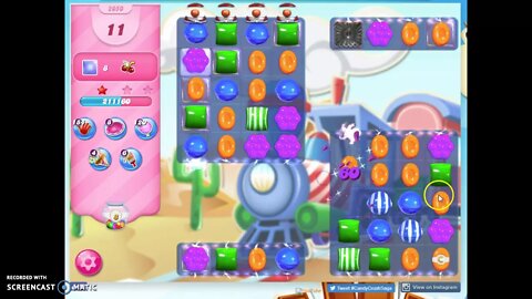 Candy Crush Level 2050 Audio Talkthrough, 2 Stars 0 Boosters