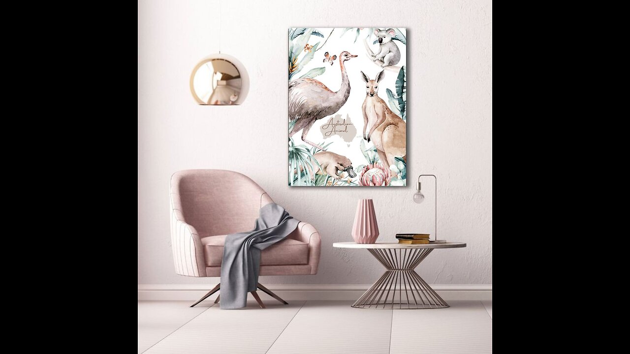 Australian animal Wall Art Printable, see details in description