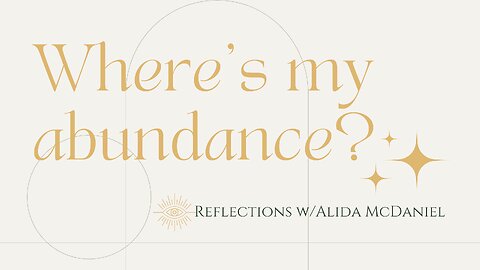 "I keep praying for abundance but I don't get it!"