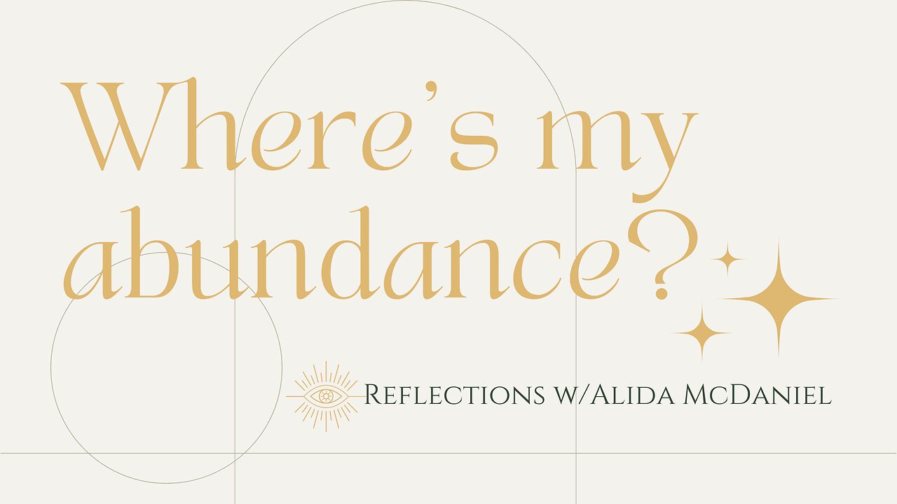 "I keep praying for abundance but I don't get it!"