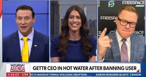 FreeSpace CEO Jon Willis on Newsmax discussing ban-happy Gettr, Section 230