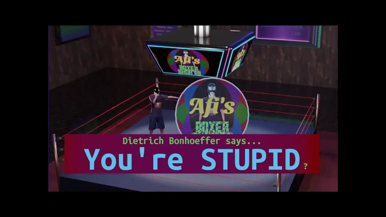 What Stupidity Teaches Us - Understanding the Stupid? Dietrich Bonhoeffer. Afi's Boxer Shorts.