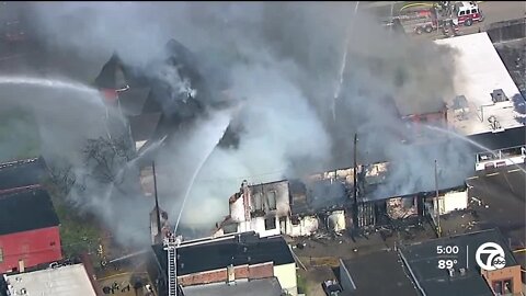 Holly reacts to devastation downtown fire