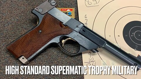 High Standard Supermatic Trophy Military at the range!