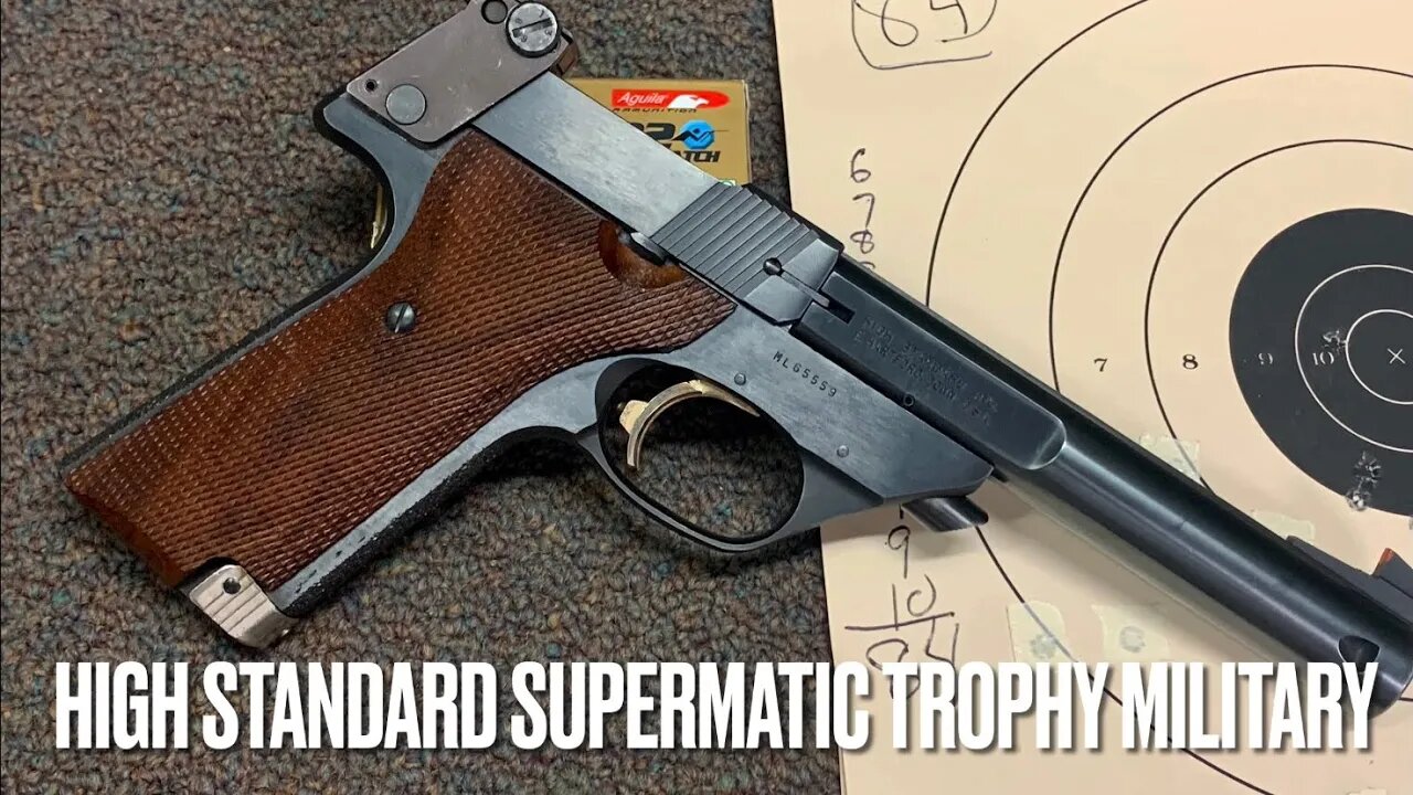 High Standard Supermatic Trophy Military at the range!