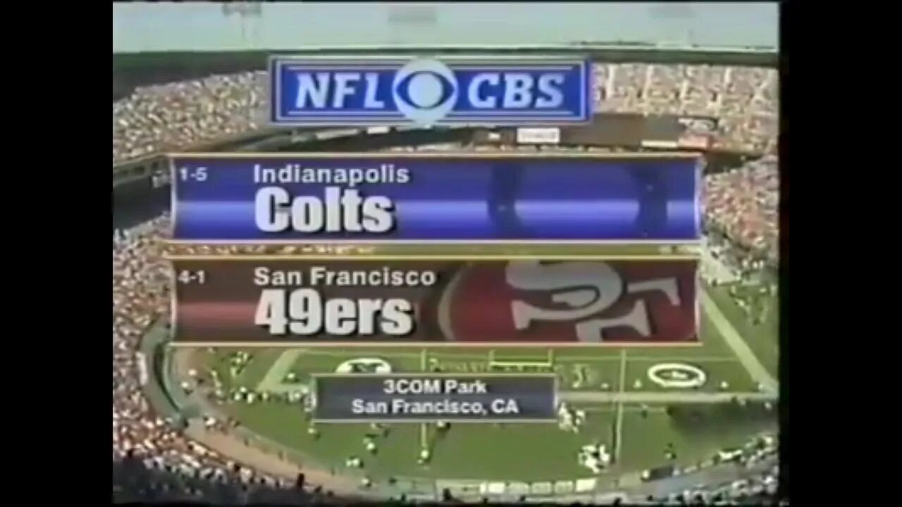 1998-10-18 Indianapolis Colts vs San Francisco 49ers