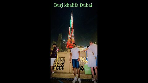 Burj khalifa/night view/Dubai/enjoying