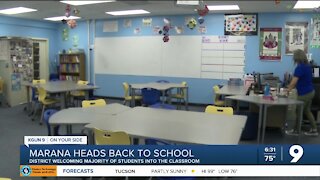 Marana students return to the classroom