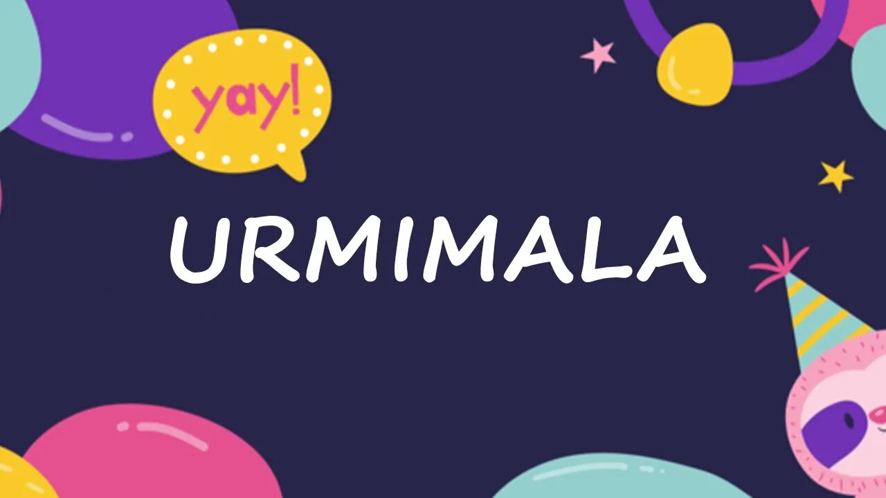 Happy Birthday to Urmimala - Birthday Wish From Birthday Bash