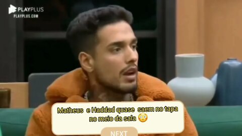 Matheus e Haddad trocam farpas clima fica TENSO | Power couple Brasil 2022