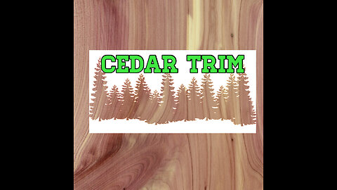 Cedar Window Trim