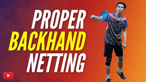 Proper Backhand Netting featuring Nathanael Abednego Indonesian with English Subtitles #badminton