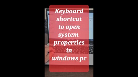Keyboard shortcut to open system properties #shorts #youtubeshorts