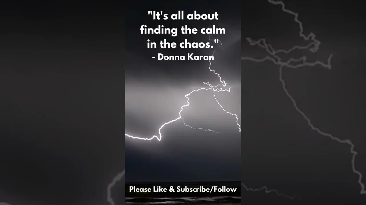 Calm in the Chaos