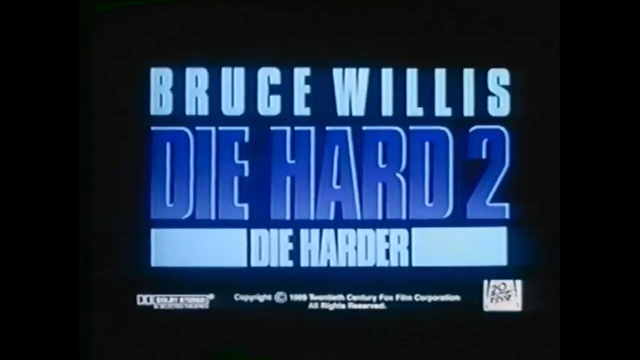 DIE HARD 2 (1990) Trailer [#VHSRIP #diehard2 #diehard2VHS]