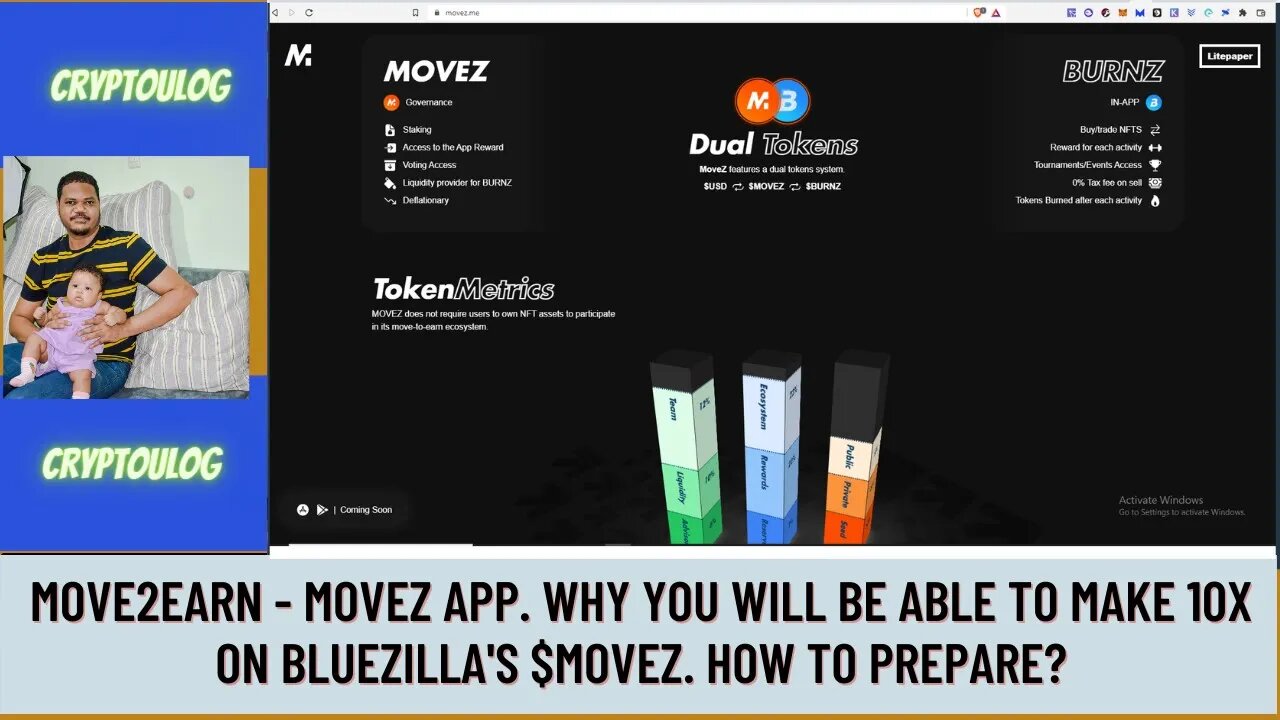 Move2earn - Movez App. Why You Will Be Able To Make 10x On Bluezilla's $MOVEZ. How To Prepare?