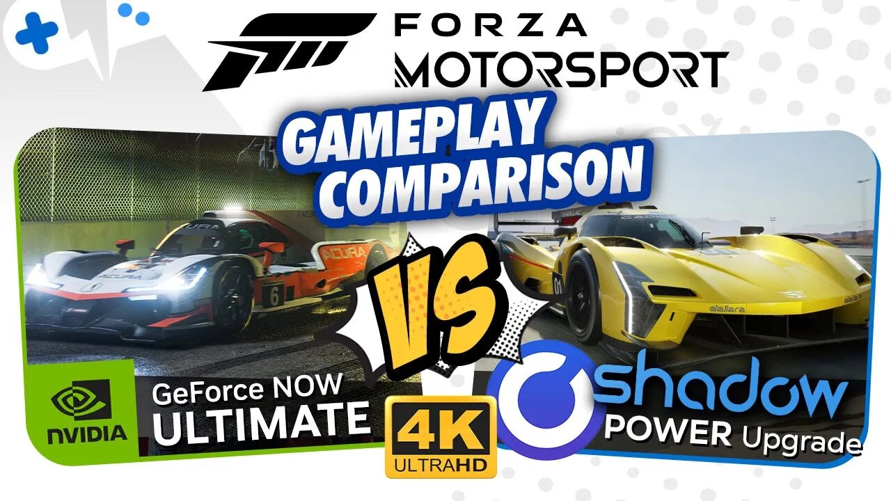 FORZA Motorsport | GeForce Now ULTIMATE vs SHADOW Power Upgrade