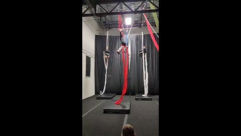 Aerial silks routine, March 2024