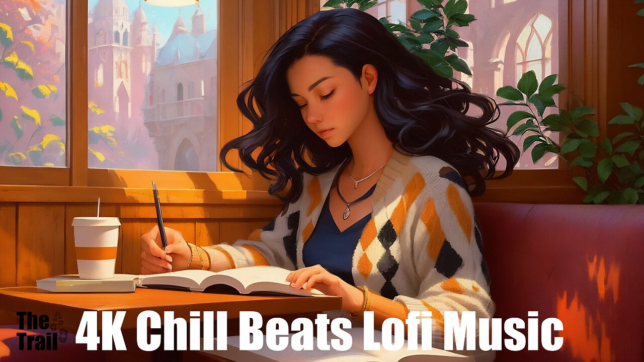4K Chill Beats Lofi Music - Floweret | (AI) Audio Reactive | Style Lofi, Hanson, Mullins, Vacher