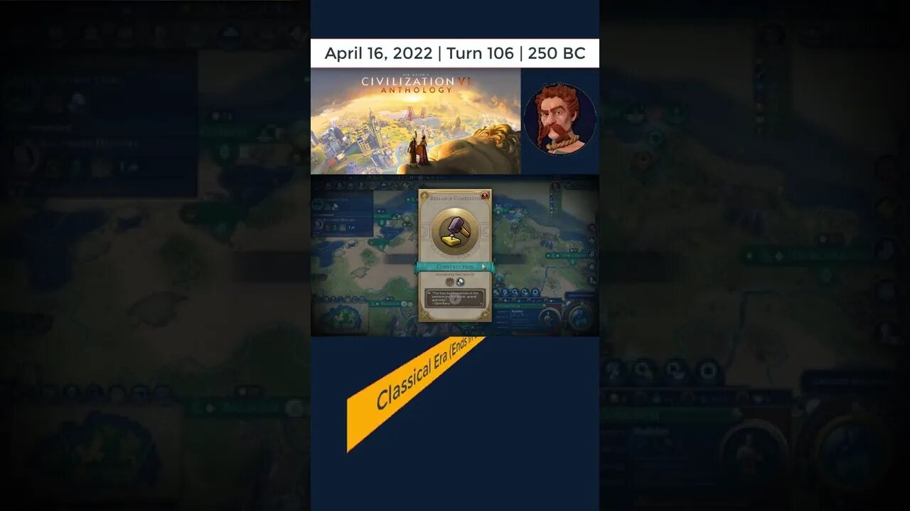 #oneturnadaychallenge #civ6 – Turn 106 - MITIGATED FLOOD! #shorts