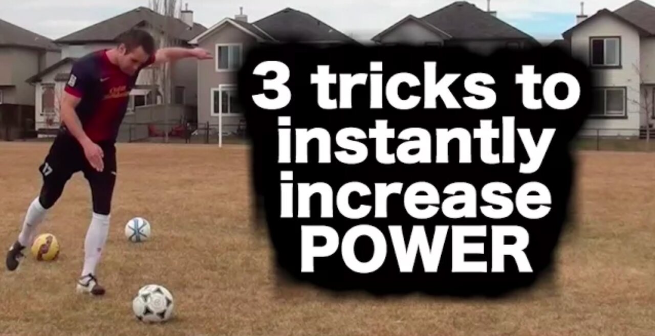 how to kick a soccer ball WITH POWER - how to shoot a football with power