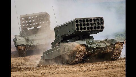 Tos 1A ruso impactando objetivos de la OTAN/Ucrania en Zaporozhye