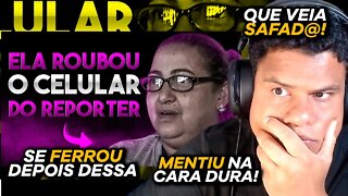 REAGINDO A TIA LEVOU O CELULAR DO REPORTER | Cortes Podcast - Super Cortes