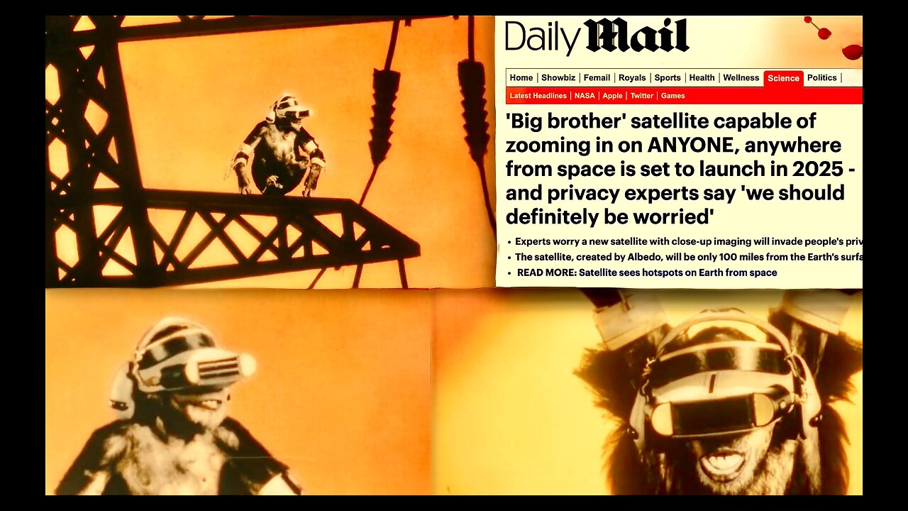 Big Brother Satellite Will Watch You In Your Apartment Home Bedroom Bathroom With Close Up Imaging