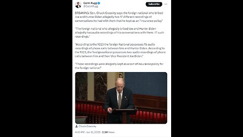 Grassley Floor Speech