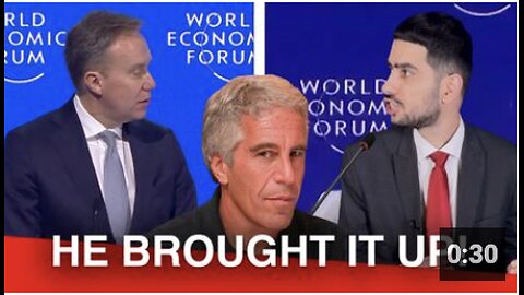 Guest Brought Up Epstein At WEF Conference In Davos