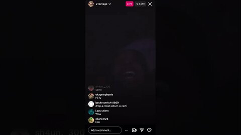 21 Savage Singing On Instagram Live October 2023