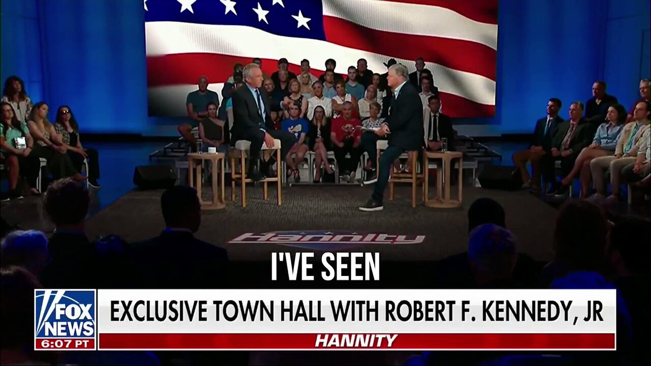 Robert F Kennedy Jr appears on town hall with Hannity