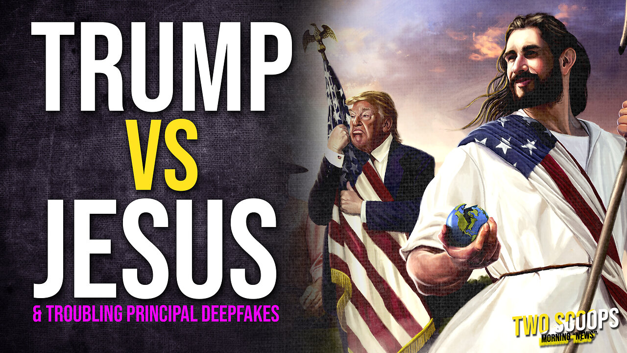 Two Scoops 40: Trump vs Jesus & Troubling Principal Deepfakes