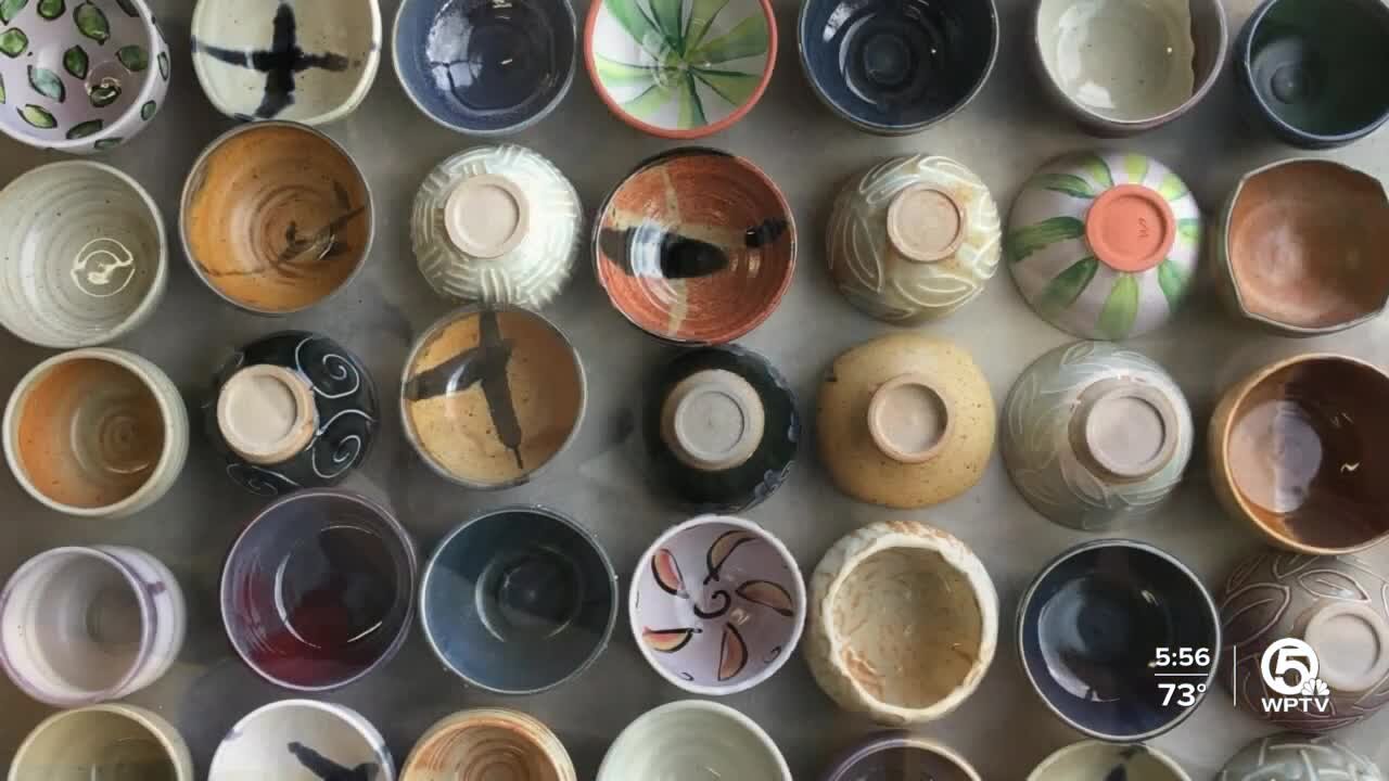 Artists creating beautiful handmade bowls to raise money for Treasure Coast Food Bank