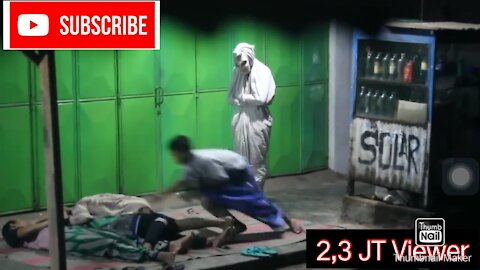 Indonesian version of funny pocong prank