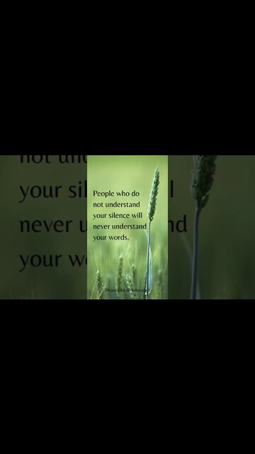 People Who Do Not Understand Your Silence