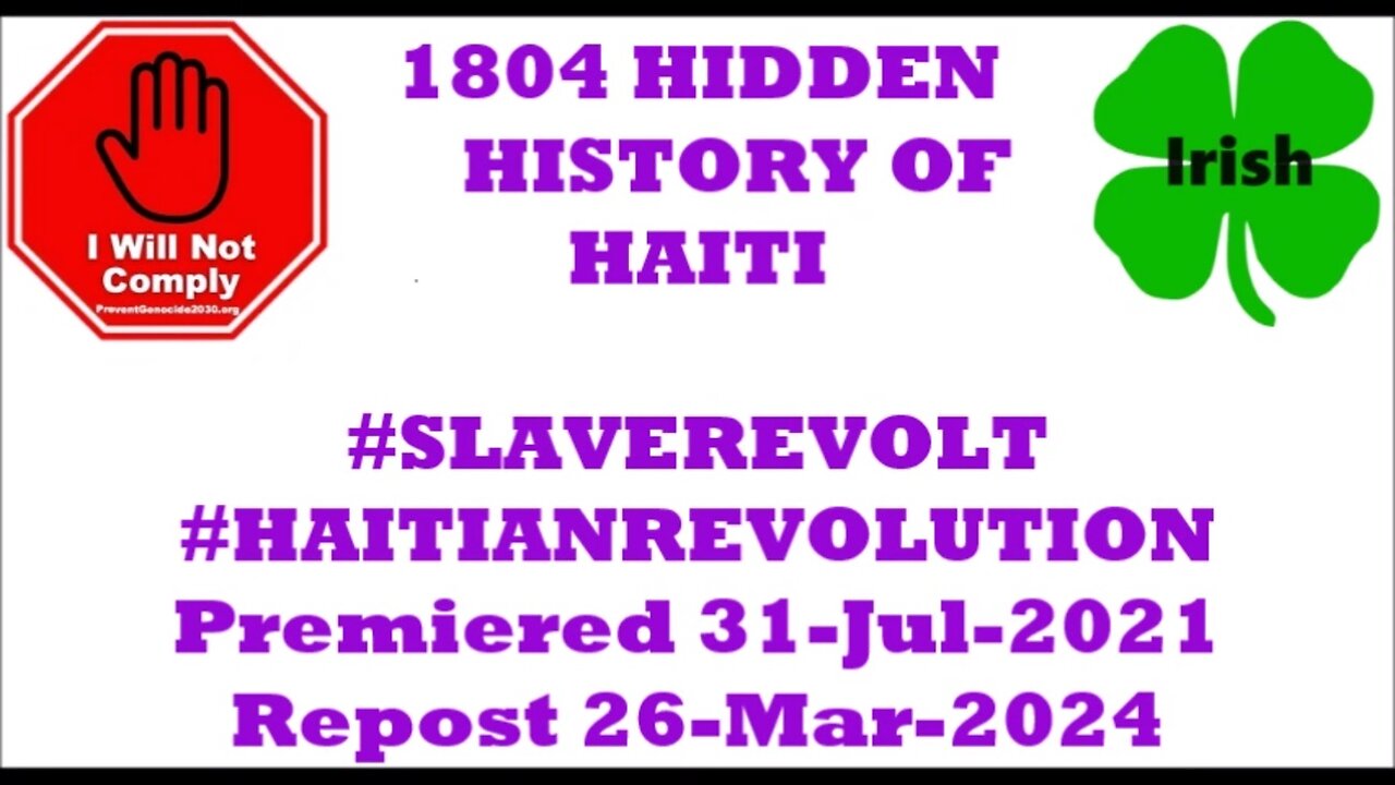 1804 THE HIDDEN HISTORY OF HAITI #SLAVEREVOLT #HAITIANREVOLUTION E