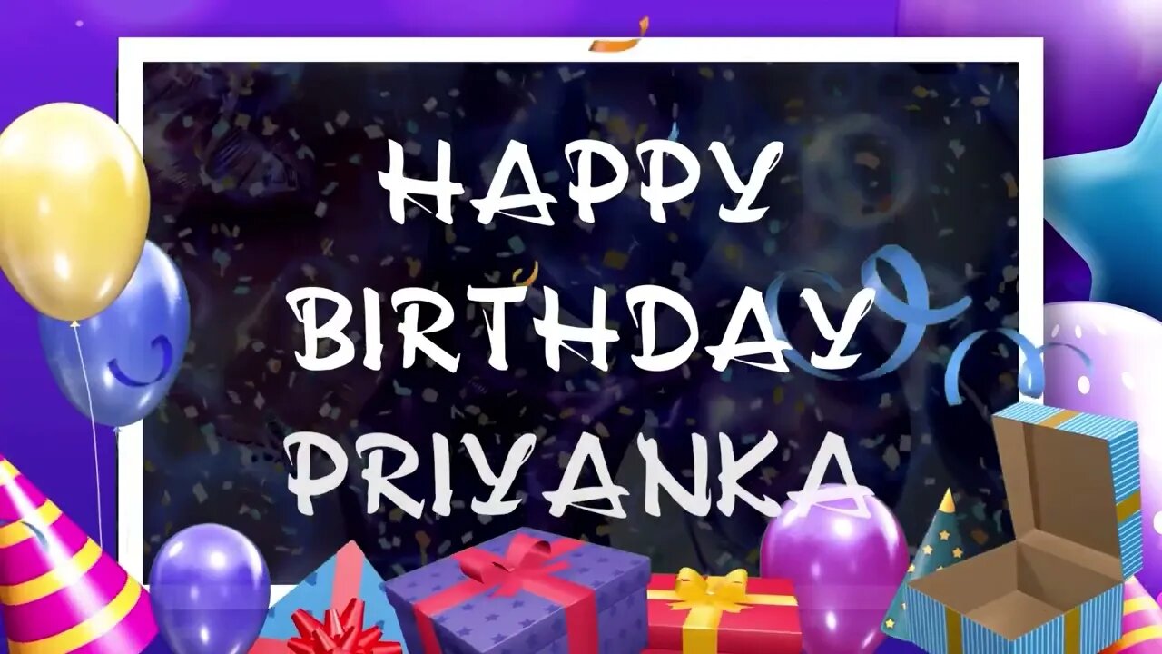 Wish you a very Happy Birthday Priyanka