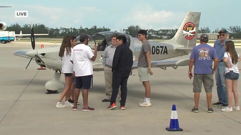 Youth-built airplane debuts in Naples