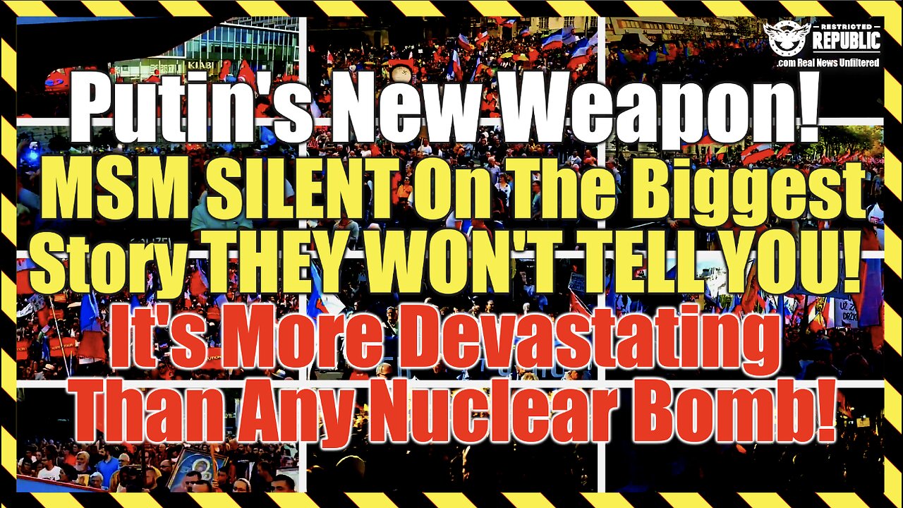 Putin's New Weapon! MSM SILENT On Biggest Story THEY WON'T TELL YOU! More Devastating Than A Nuke!