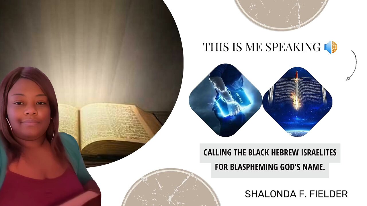 Calling out Black Hebrew Israelites Blasphemy God's name.