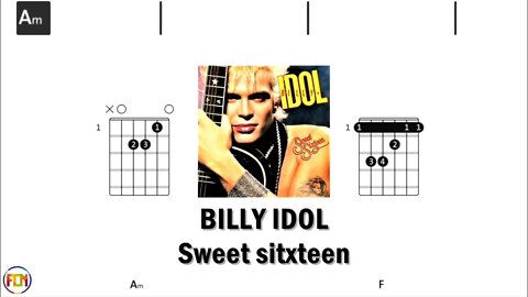 BILLY IDOL Sweet sitxteen - Guitar Chords & Lyrics HD