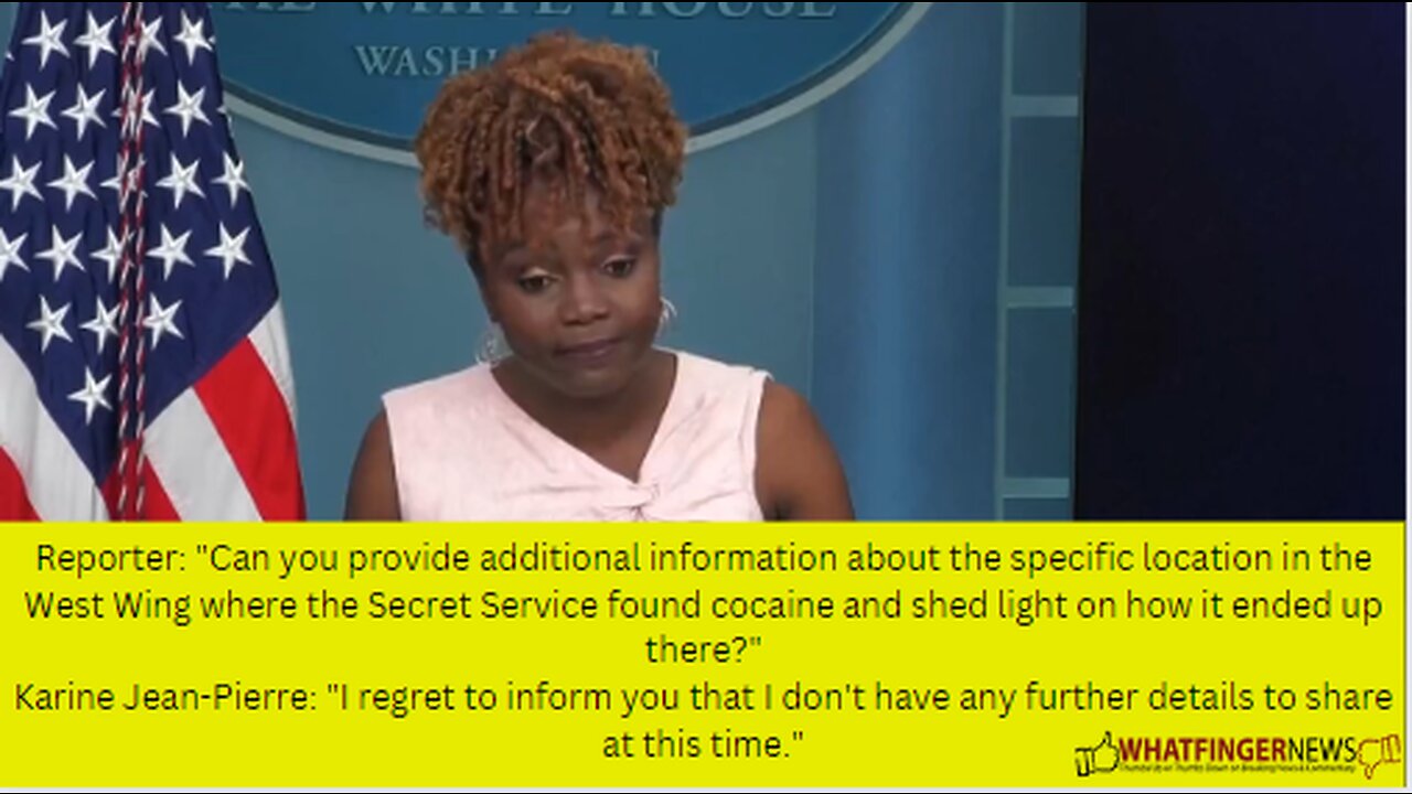 Reporter: Can you provide additional information about the specific location in the West Wing