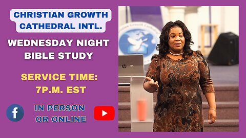 C.G.C. Wednesday Night Bible Study (November 13th 2024)