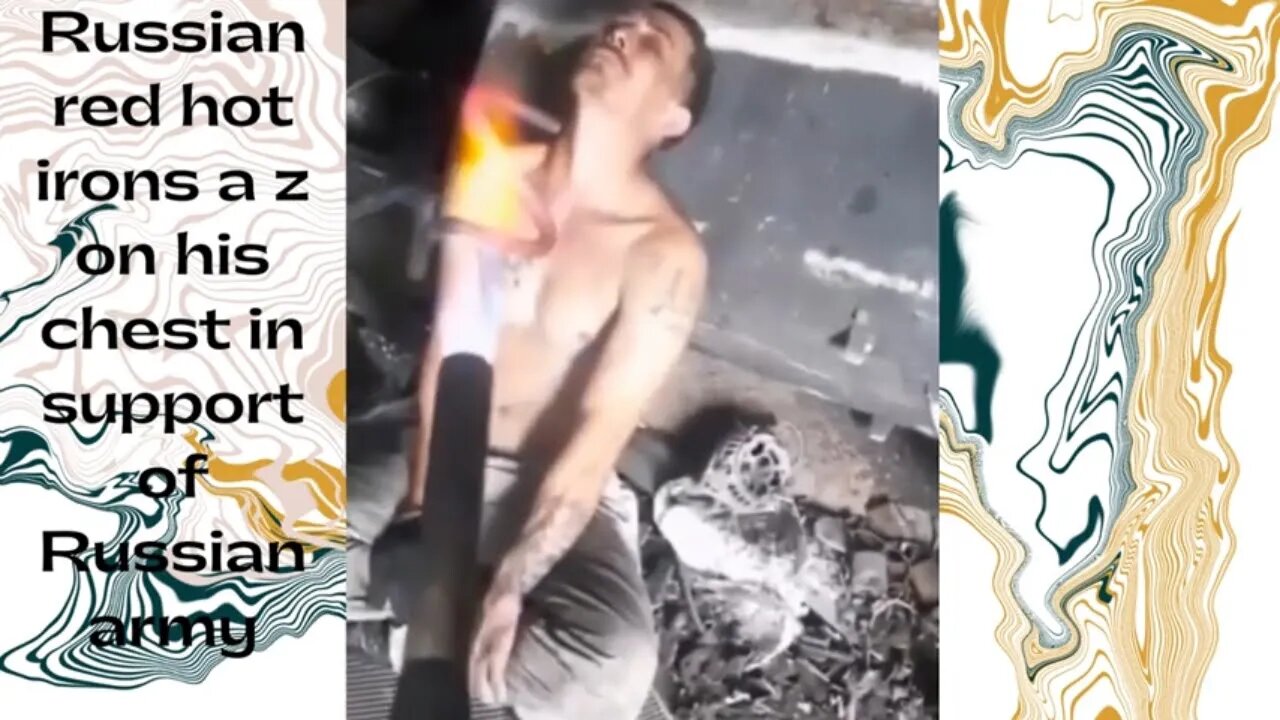 Russian red hot irons a z on his chest
